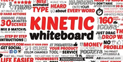 Kinetic Whiteboard Openers template preview
