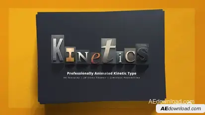 Kinetics | Professional Kinetic Typography System Video Displays template preview