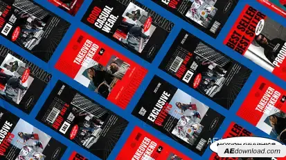 Kofera Hypebeast Instagram Stories | Mogrt Premiere Pro template preview