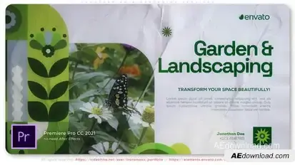 Landscaping & Gardening Services Premiere Pro template preview
