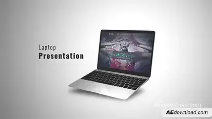 Laptop Presentation 2 Video Displays template preview
