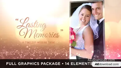 Lasting Memories Wedding Video Displays template preview