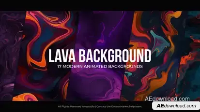 Lava Backgrounds for Premiere Pro Premiere Pro template preview