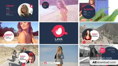 Lava Broadcast Package Video Displays template preview