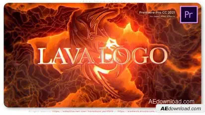 Lava Logo Reveal Premiere Pro template preview
