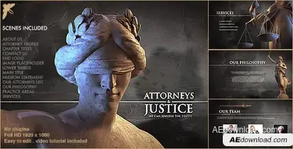 Law Firm Pack Video Displays template preview