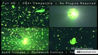 Leaf Blast Opener Video Displays template preview