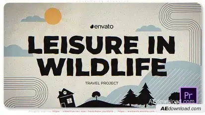 Leisure in Wildlife Premiere Pro template preview