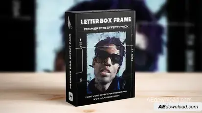 Letterbox Film Frame for Premiere Pro Premiere Pro template preview