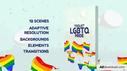 LGBTQ Pride Toolkit Video Displays template preview