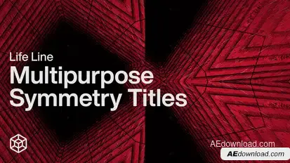 Life Line - Multipurpose Symmetry Titles Video Displays template preview
