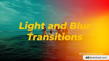 Light And Blur Transitions Premiere Pro template preview