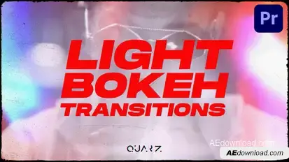 Light Bokeh Transitions for Premiere Pro Premiere Pro template preview