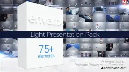 Light Presentation Video Displays template preview