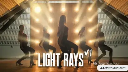 Light Rays Video Displays template preview