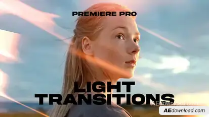 Light Transitions for Premiere Pro Premiere Pro template preview