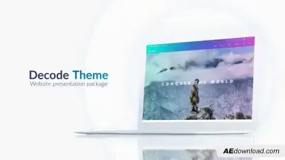 Light Website Presentation Pack Video Displays template preview
