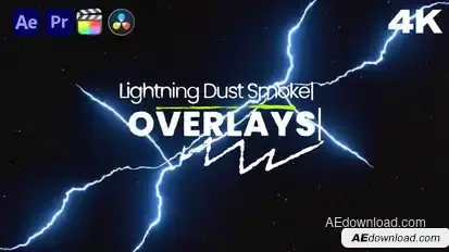 Lightning Dust & Smoke Overlays – Cinematic FX Pack Elements template preview