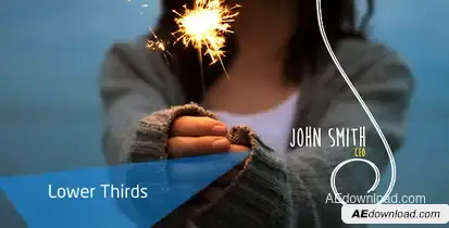 Line Lower Third Video Displays template preview