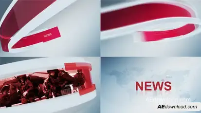 Line News Video Displays template preview