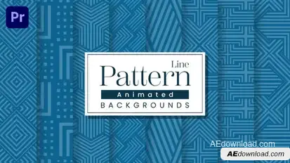 Line Pattern Backgrounds Premiere Pro template preview