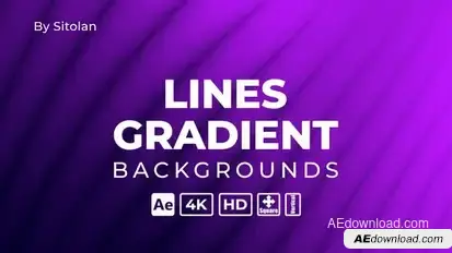 Lines Gradient Backgrounds Elements template preview