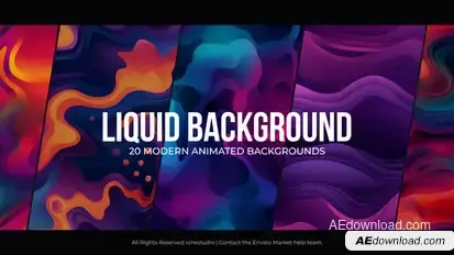 Liquid Backgrounds for Premiere Pro Premiere Pro template preview