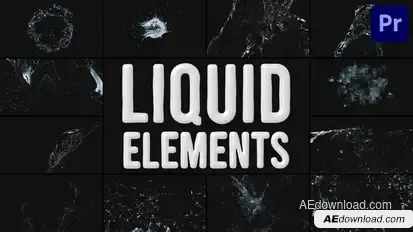 Liquid Elements for Premiere Pro Premiere Pro template preview