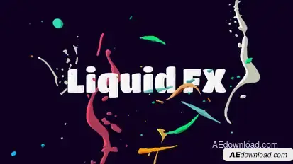 Liquid FX Animation Pack Video Displays template preview