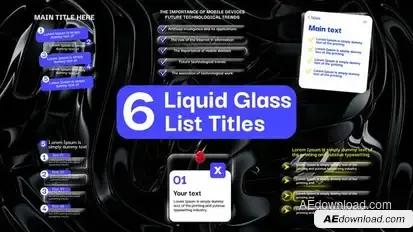Liquid Glass List Titles Titles template preview