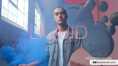 Liquid Media Reveal Premiere Pro template preview