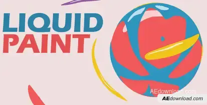 Liquid Paint Video Displays template preview