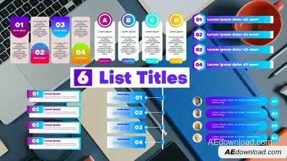 List Titles | MOGRT Premiere Pro template preview