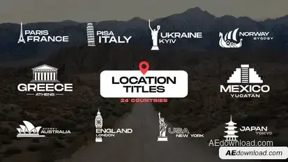 Location Titles Pack / MOGRT Premiere Pro template preview