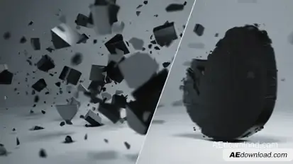 Logo 3d Animation | Shatter Video Displays template preview