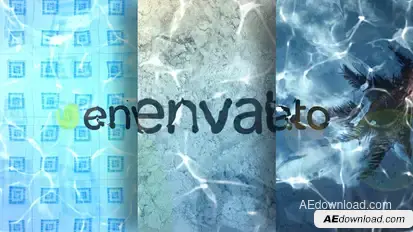 Logo In Water Video Displays template preview