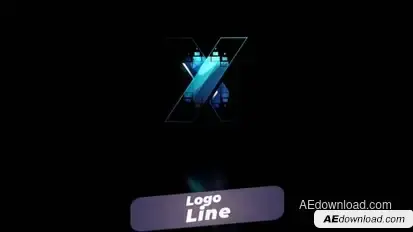 Logo Line Premiere Pro template preview