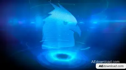 Logo Opener Holographic  Video Displays template preview
