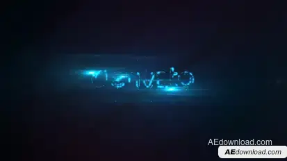Logo Reveal Flicker Video Displays template preview
