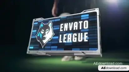 Logo Transitions 3 Video Displays template preview