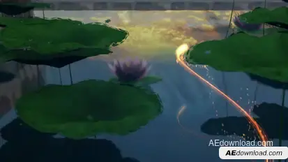 Lotus Pond Opener Video Displays template preview