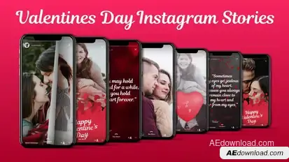 Love Instagram Stories Video Displays template preview