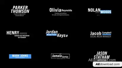 Lower Thirds | AE Elements template preview