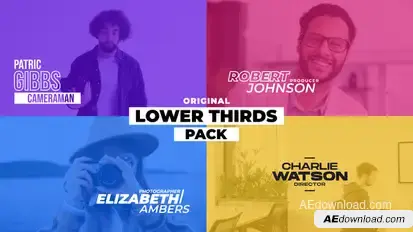 Lower Thirds Pack / MOGRT Premiere Pro template preview