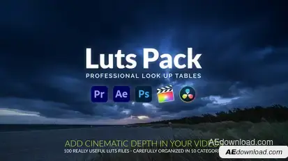 Luts Pack Premiere Pro template preview