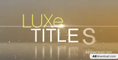 Luxe Titles Video Displays template preview