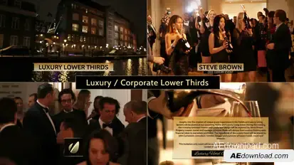 Luxury / Corporate - Lower Thirds Package Video Displays template preview