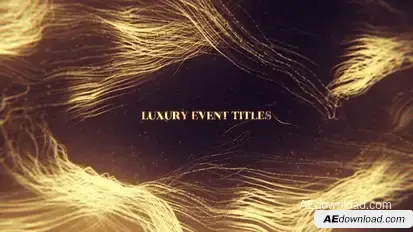 Luxury Event Titles Video Displays template preview