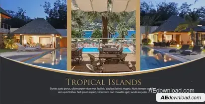 Luxury Hotel Slides Video Displays template preview