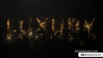 Luxury Particle Logo Video Displays template preview
